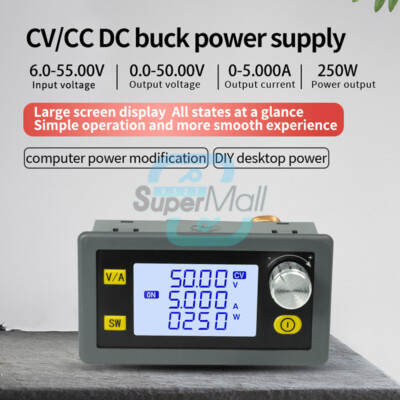 XY5008E/XY5005E CNC Adjustable DC Regulated Power Supply Step-down Module 6-55V