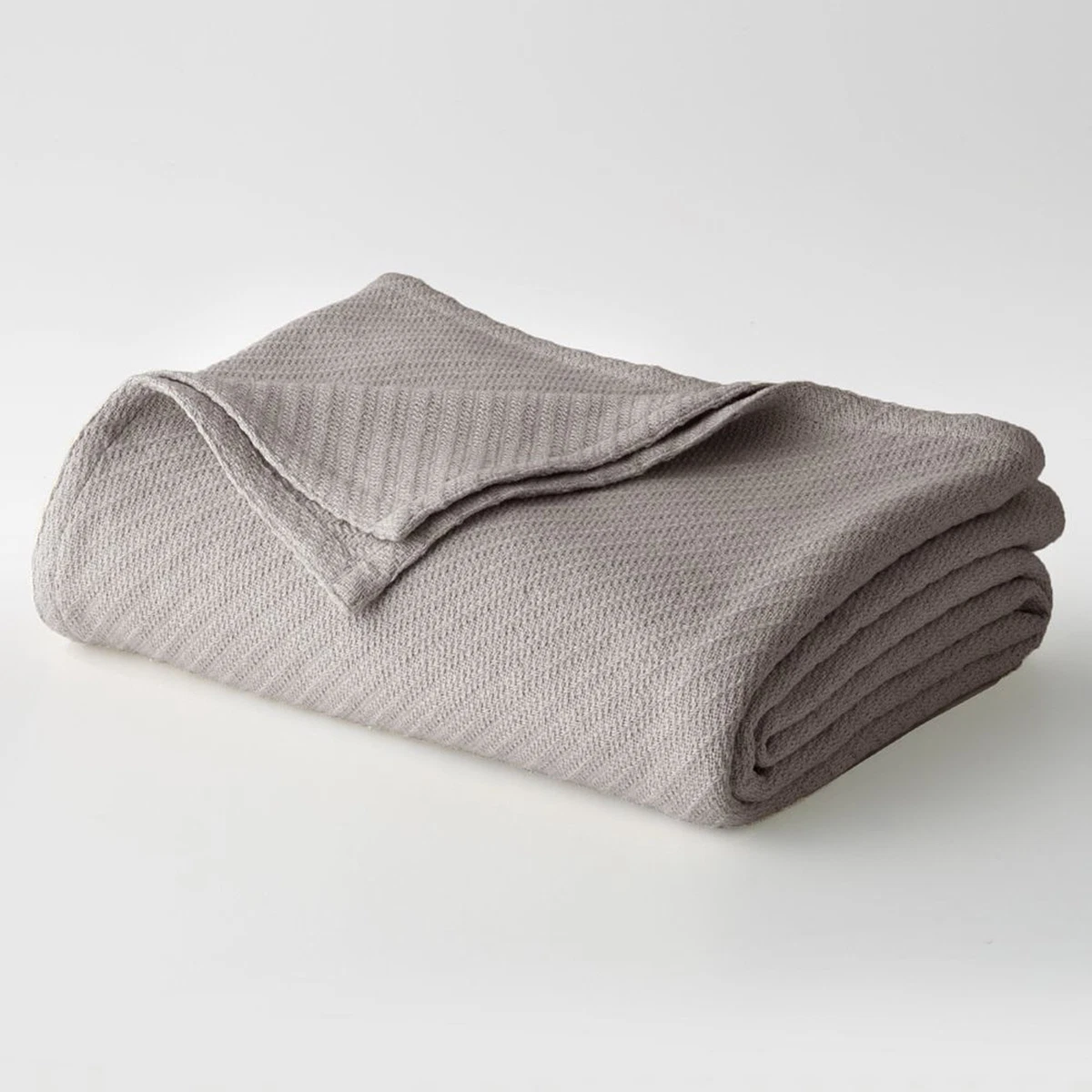Cotton Craft - 100% Soft Premium Cotton Thermal Blanket - Full/Queen Grey -  in - | eBay