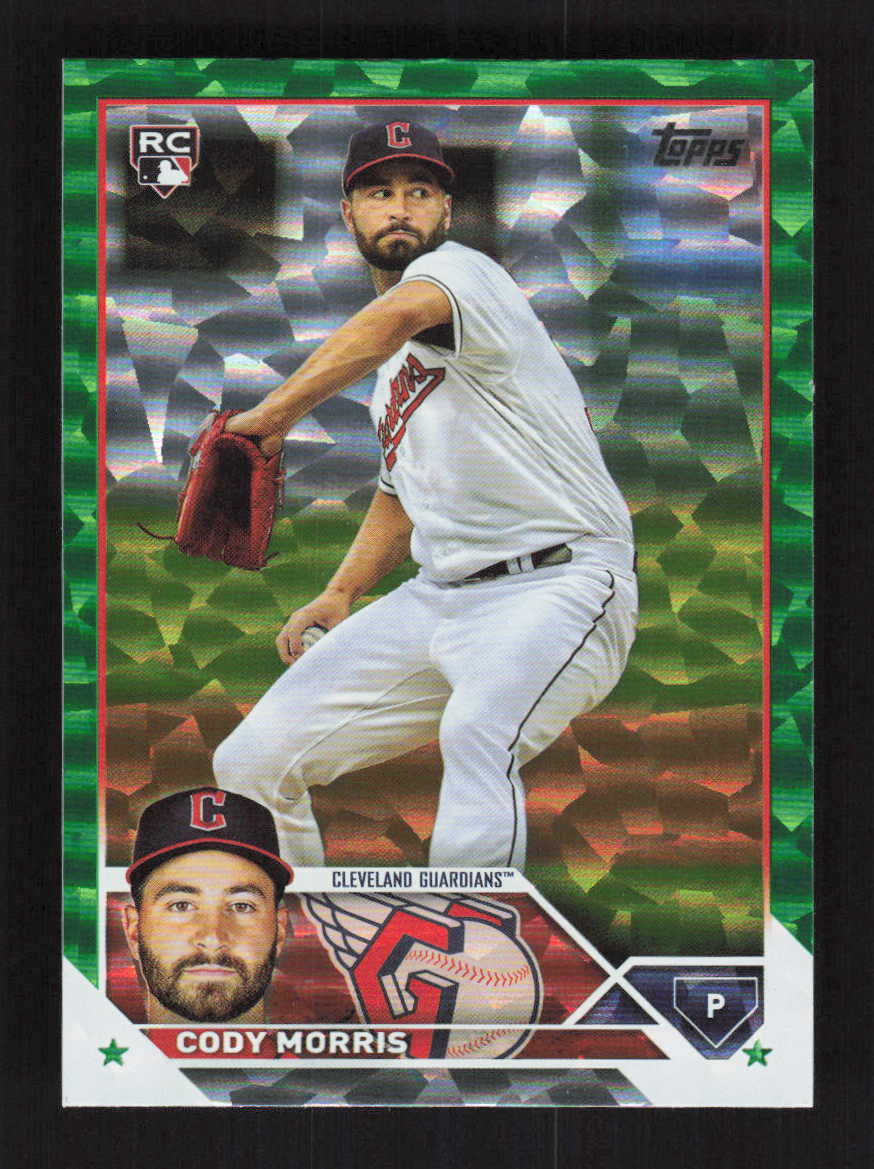 Cody Morris 2023 Topps Green Foil Cleveland Guardians #/499 Rookie #507