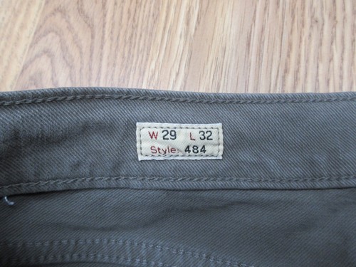 J.CREW 484 SLIM FIT COTTON/SPANDEX JEANS OLIVE DRAB Sz 29W x 32L - Picture 6 of 7