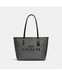 coach city zip tote with horse and carriage