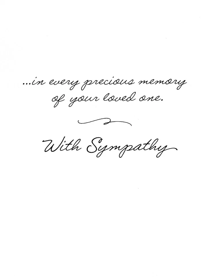 SYMPATHY AND FUNERAL Card, By American Greetings Religious, Tree Hill + Envelope - Image 2 of 4