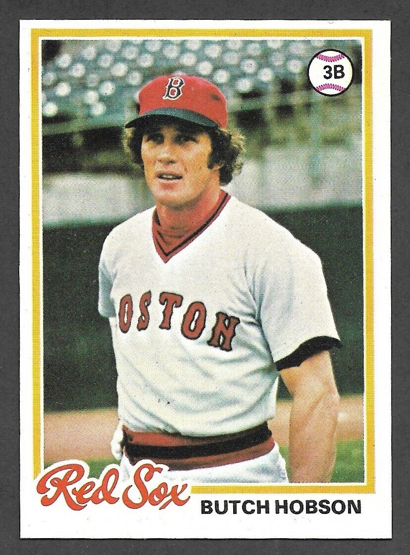 1978 TOPPS #155  Butch Hobson  BOSTON RED SOX  EX- MINT+   A