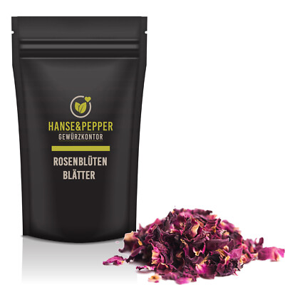 200g Rosenblüten getrocknet Rosenblätter natürlich rein für Deko Tee Rosenöl