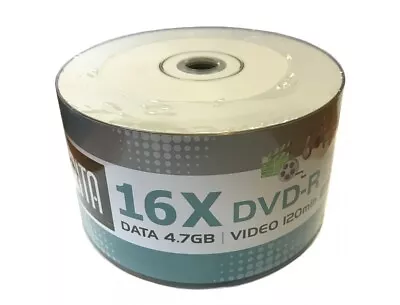 50 ARITA Ritek Full INKJET Printable Blank DVD-R 16x DVD Discs 4.7GB 120 mins A+