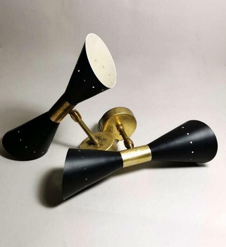 Applique da parete italiana Diabolo stile moderno Stilnovo lampade da parete metà secolo - Foto 3 di 6
