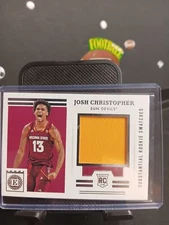 2021 Panini Chronicles Draft Picks #ESS-JC Josh Christopher Encased RC Swatches