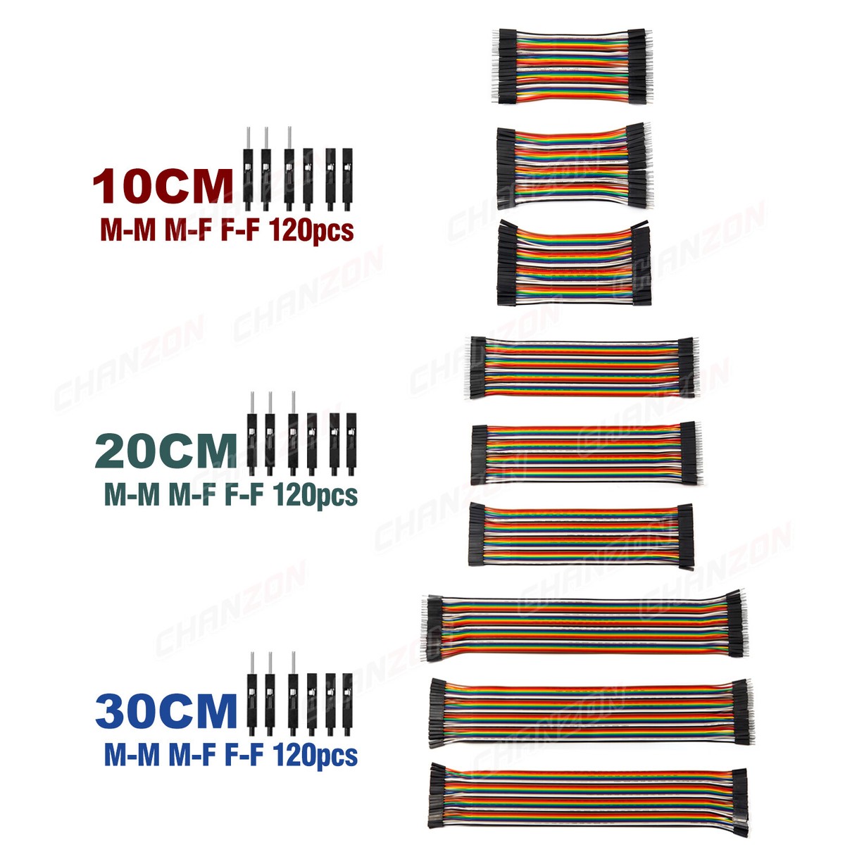 Acquista Renkforce JKMF403 Cavo Jumper Arduino, Banana Pi, Raspberry Pi 40x Spina Jumper 40x Presa Jumper 30 00 Cm Colorato 2299844 - Foto 3