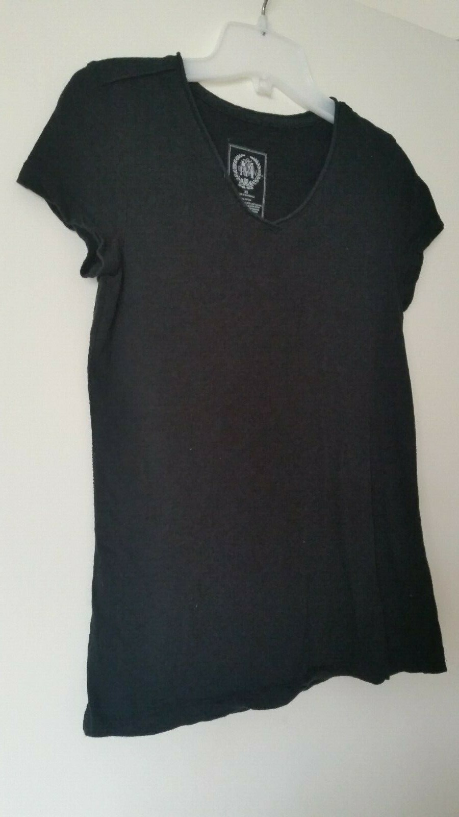 Merona Basic Solid Black 100% Cotton Short Sleeve… - image 5