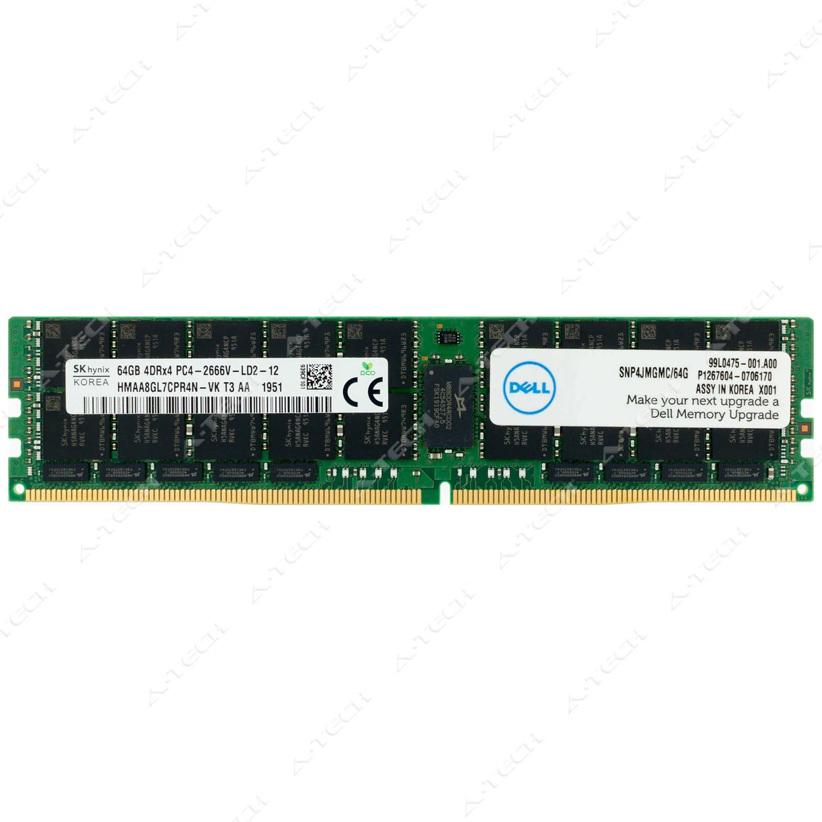 PC4-21300 (DDR4-2666) Bus Speed Computer RAM 64 GB Total Capacity