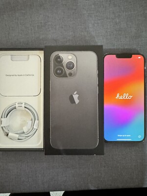 Apple iPhone 13 Pro A2638 - 128GB - Graphite (Ohne Simlock) (Dual-SIM)