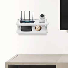 Multifunction Wall Mounted Cable Box Shelf For Wall Mounted TV, TV Top Shelf