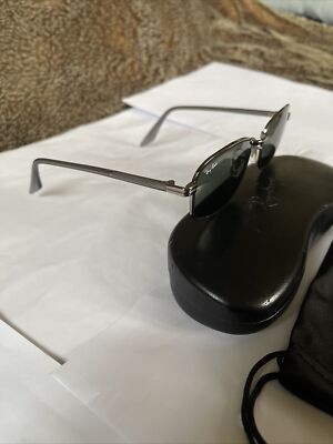 RAY-BAN B&L ￼U.S.A W2189 OOAW GUNMETAL/GREY RECTANGULAR