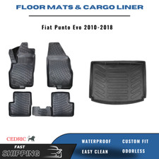 Car Floor Mats Trunk Cargo Liner For Fiat Punto Evo 2010-2018 3d Tpe Full Set Car Floor Mats Trunk Cargo Liner For Fiat Punto Evo 2010-2018 3d Tpe Full Set
