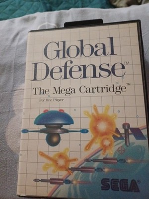 Global Defense (Sega Master System , 1987) Complete In Box CIB