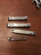 4x Lot Craftsman 40811 40804 Steel Brass Thickness Feeler Gauge Set
