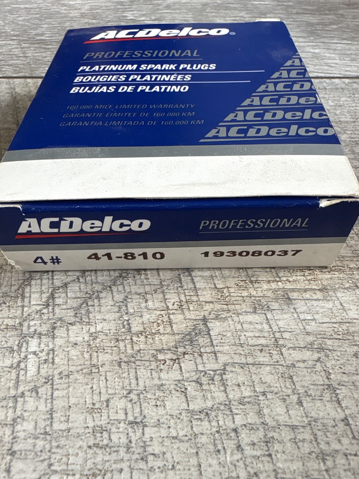 4-pack ACDelco Platinum Spark Plugs 41-810 19308037