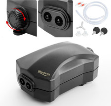 Aquarium Air Pump Single Outlet/Dual Outlet Adjustable Aerator with Accessories