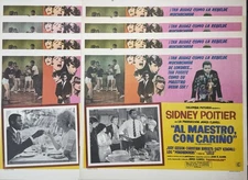 TO SIR WITH LOVE SIDNEY POITIER JUDY GEESON LULU MEXICAN LOBBY CARD SET 1967