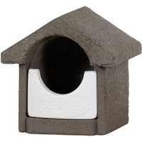 Nistkasten Brutkasten Vogelhaus Holzbeton Grau 23 X 22 X 20 Cm Kiefer/Fichte