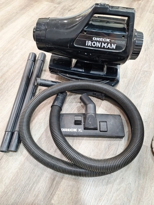 #ad ORECK XL IRON MAN HANDHELD CANISTER VACUUM WITH ACCESSORIES PREOWNED TESTED $99.99