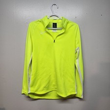Nike Academy Drill 1/4 Zip Football Soccer Women's M Neon Yellow