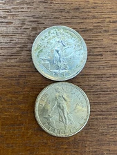 Lot of 2 (1941 M, 1944 D) Philippines Ten Centavos Silver Coins