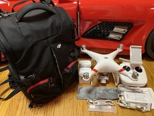 DJI Phantom 4 Pro Quadcopter With Manfrotto Backpack Small Frame Damage