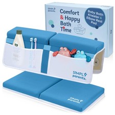 Simply Parents Comfortable Baby Bath Kneeler and Elbow Rest Pad Set - Quick-D...