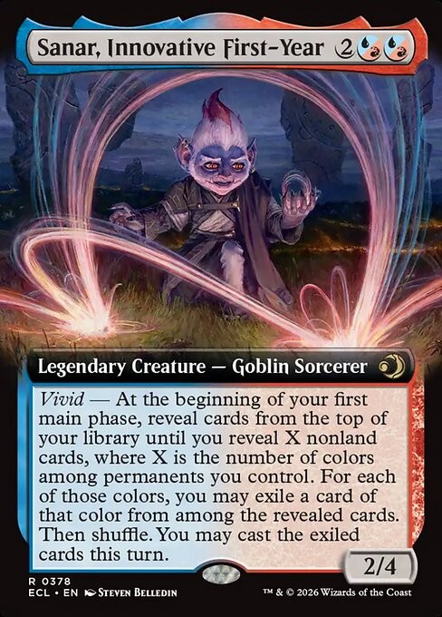 Sanar, Innovative First-Year Foil Lorwyn Eclipsed 378 NM MTG