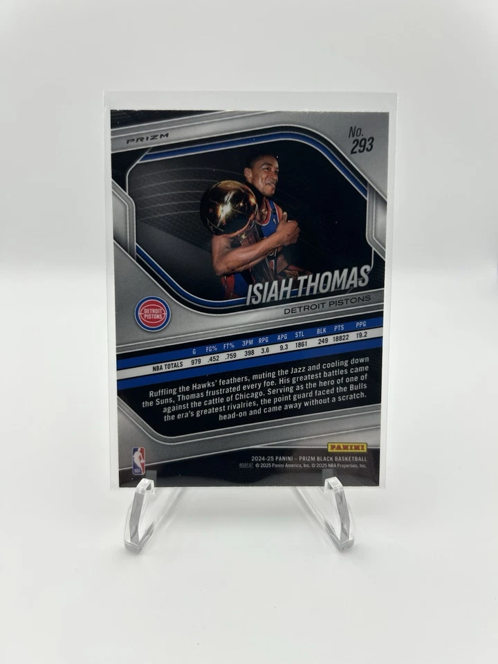 2024-25 Isaiah Thomas Snakeskin SSP Prizm Black Legends Trophy - Image 2 of 2