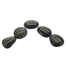 5 Pcs Death Memorial Anniversary Favors Cemetery Stones for Grave