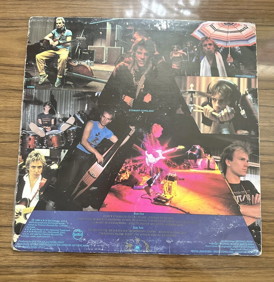 THE POLICE ZENYATTA MONDATTA 1980 Vinyl First Pressing Record Vintage - Image 2 of 4