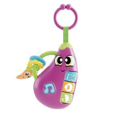 Lisciani - CAROTINA BABY - Aubergine Baby Rattle - Musical Toy for Children from