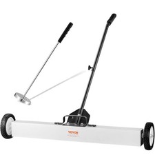 36in Corrosion-Resistant Magnetic Sweeper 55lb Wheels Telescoping Handle