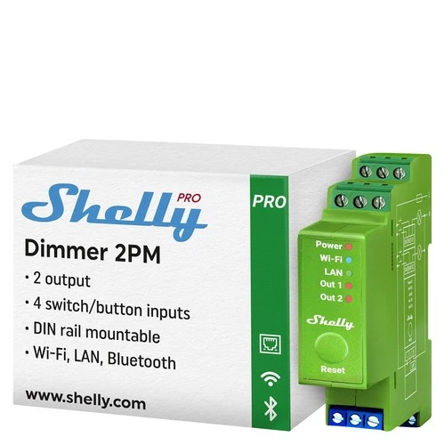 Shelly Pro Dimmer 2 WiFi-Steuerung