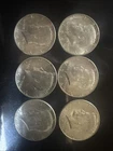 1964 JFK Kennedy 50 Cents Half Dollars 90% Silver US Coins UnCirculated Lot of 6