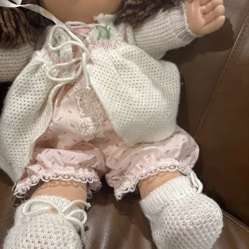 Vintage Cabbage Patch Kids HD Mold 1 Doll Brown Hair Brown Eyes,original Outfit