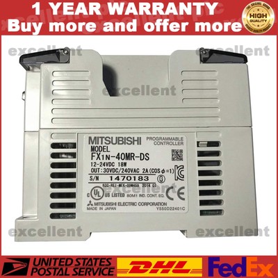 1PC New Mitsubishi FX1N-40MR-DS PLC FX1N40MRDS In Box Free Shipping