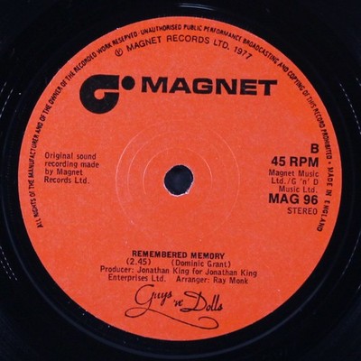 GUYS 'N DOLLS: mamacita MAGNET 7'' Single 45 RPM UK