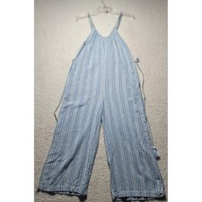 Roxy Riviera Striped Linen Blend Wide Leg Jum...