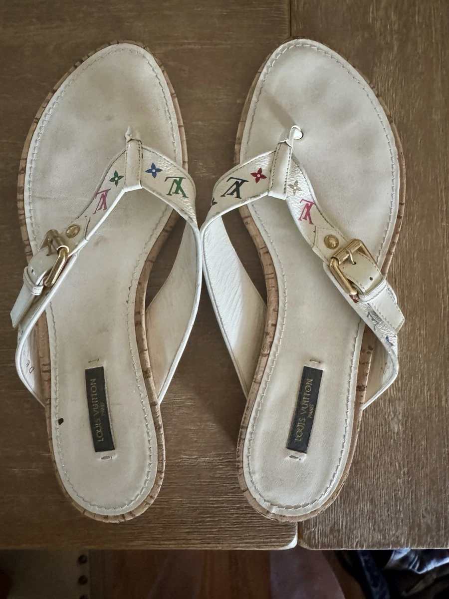 Louis Vuitton Women's Flip Flop Upper Leather Sandals for sale | eBay