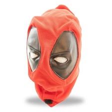 Deadpool Fabric Spandex Full Face Mask with Zipper Cosplay Costume Hood