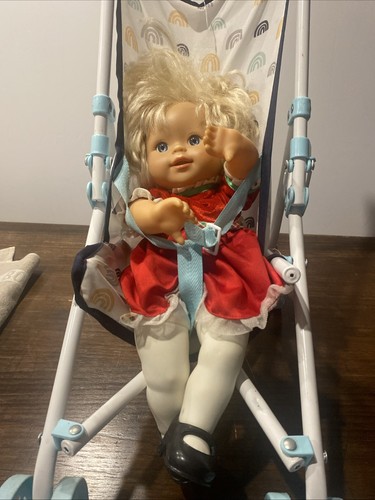 Mattel (Fisher Price) Doll 2001 -2006 14” original Outfit and Pram