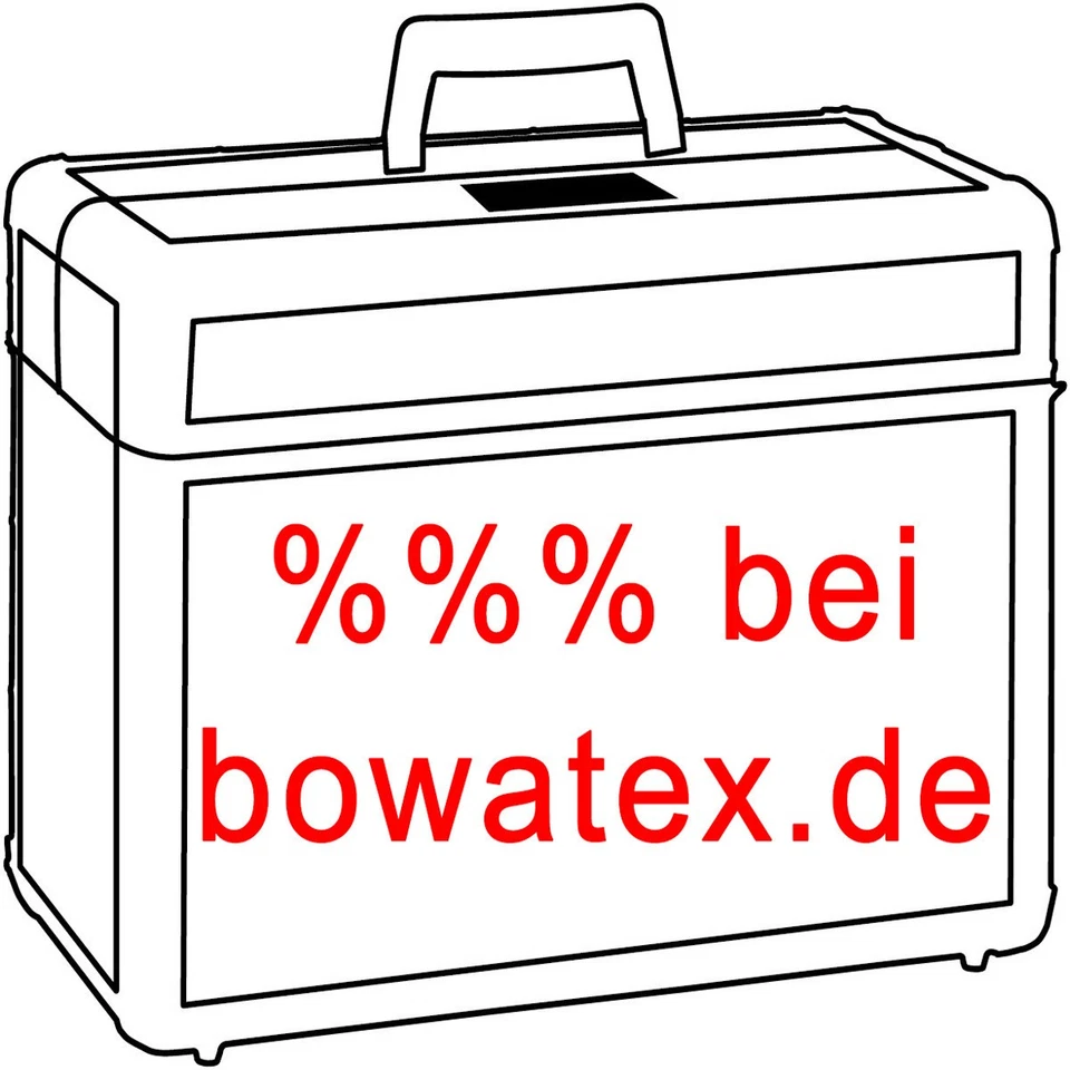 Leichter Bordgepäck Koffer 55 cm Weicher Stoff Rollen Trolley Schwarz Bowatex - Bild 3 von 3