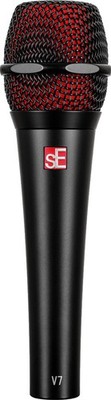 sE Electronics V7 Black Mikrofon Dynamisch Federstahl Superniere Windschutz Mic