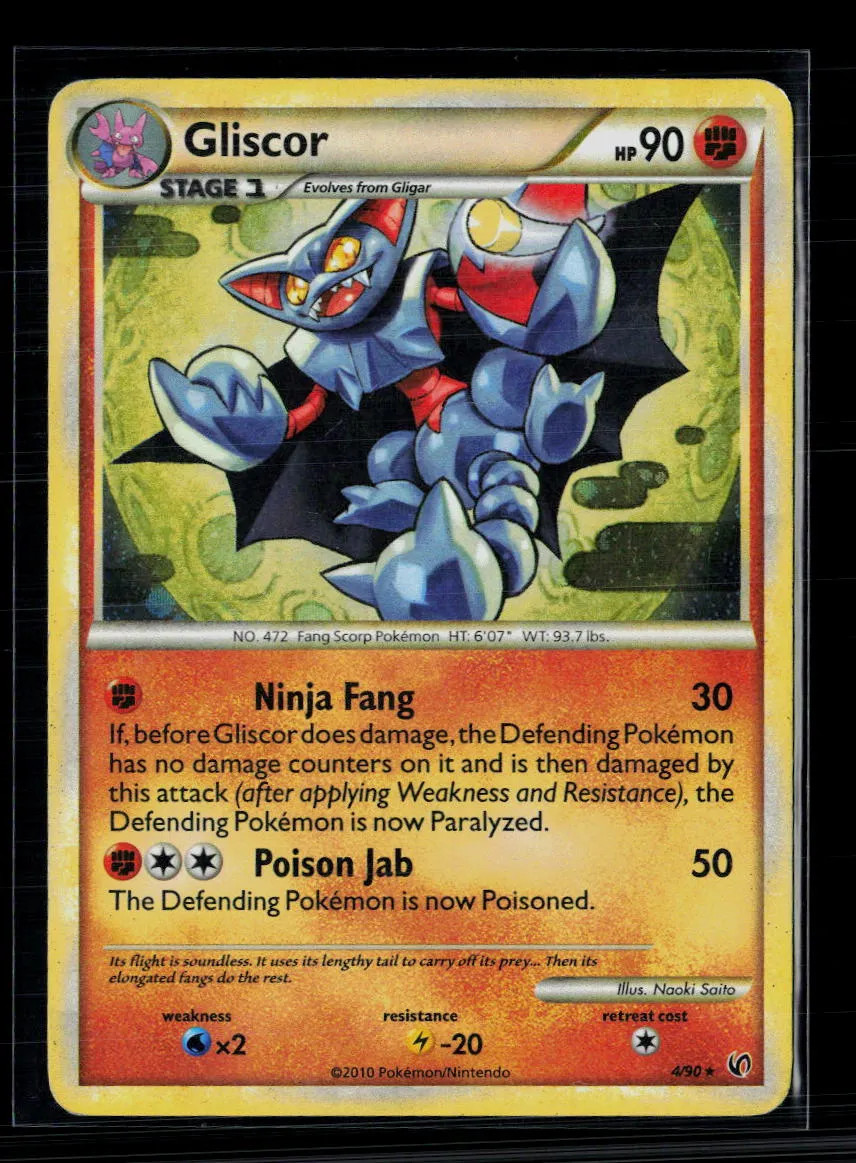 Pokemon 2010 HS Undaunted Gliscor #4/90