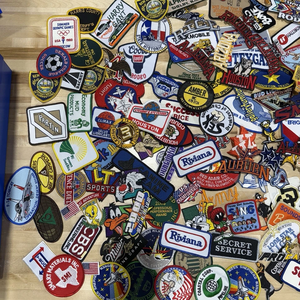 25 lot Random Mix High quality Sew / Iron on Patches Vintage Patches Embroidered - Image 4 of 4