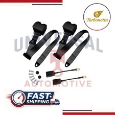 Fit For All Nissan Car Front Seat Belt 2pcs Safety Adjustable Black