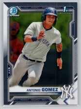 2021 BOWMAN #BCP-82 ANTONIO GOMEZ CHROME PROSPECTS NEW YORK YANKEES